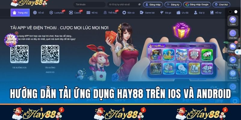 Hướng dẫn tải ứng dụng Hay88 trên iOS và Android